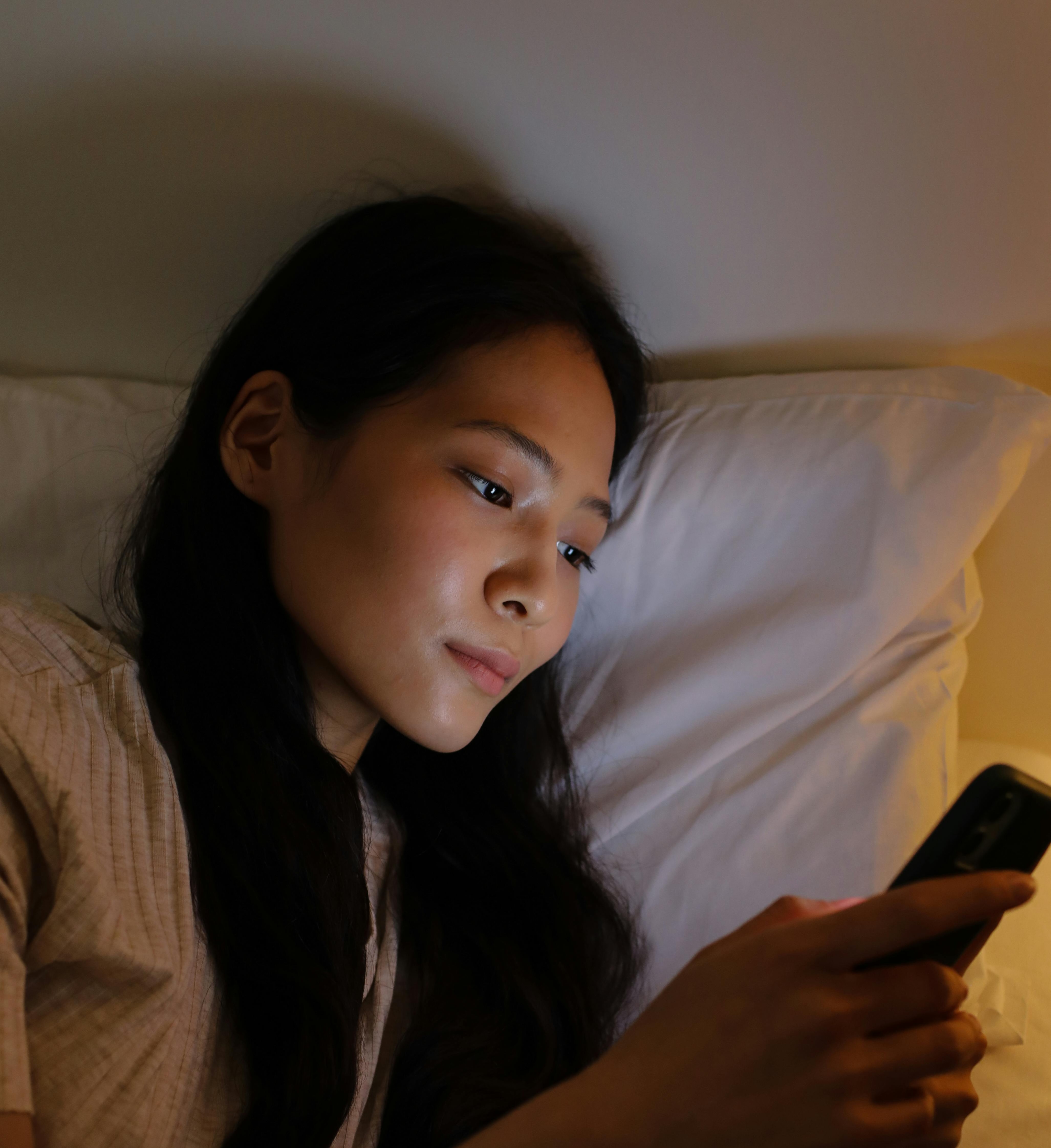 User searching on phone